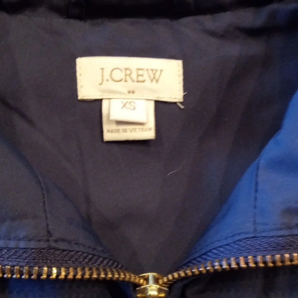 GUC J. Crew Navy Blue Puffer Vest Women's XS - Picture 2 of 3